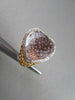 ANTIQUE WIDE 25.22CT HUGE 14KT DIAMOND, CITRINE & PINKISH QUARTZ GOLD EARRINGS!!