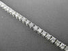 ESTATE 2.96CT DIAMOND 14KT WHITE GOLD CLASSIC FOUR PRONG 2mm TENNIS BRACELET