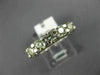ESTATE 1.93CT DIAMOND 18K WHITE GOLD 3D FIVE STONE DOUBLE SIDED ANNIVERSARY RING