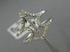 ESTATE LARGE .31CT DIAMOND 18KT WHITE GOLD 3D OPEN ANCHOR FRIENDSHIP FUN RING