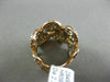 ESTATE MASSIVE 2.36CT DIAMOND 18K TRI COLOR GOLD 3D MULTI ROW SEMI ETERNITY RING