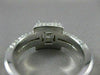 ESTATE WIDE 1.67CT DIAMOND 14KT WHITE GOLD HALO SEMI MOUNT ENGAGEMENT RING #2874