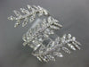 ESTATE EXTRA LARGE .98CT DIAMOND 18KT WHITE GOLD MULTI LEAF CRISS CROSS FUN RING
