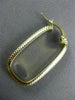 ESTATE 14KT WHITE & YELLOW GOLD CLASSIC RECTANGULAR HOOP EARRINGS #26098