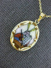 ESTATE 14KT YELLOW GOLD 3D MOSES TEN COMMANDMENT ISRAEL SHEMAH PENDANT #25482