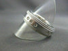 ESTATE WIDE .45CT DIAMOND 14KT W GOLD ANNIVERSARY WEDDING ETERNITY RING #1289