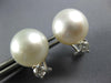.40CT DIAMOND & AAA SOUTH SEA PEARL 18KT WHITE GOLD 3D CLIP ON HANGING EARRINGS