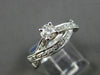 ESTATE 1.0CT DIAMOND 14KT WHITE GOLD 3D INFINITY ENGAGEMENT RING AGL CERTIFIED