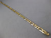 ESTATE CLASSIC 14KT YELLOW GOLD 3D CLASSIC 4MM FIGARO 7 INCH BRACELET #27404