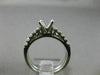 ESTATE .75CT ROUND DIAMOND 14K WHITE GOLD 4 PRONG SEMI MOUNT ENGAGEMENT RING SET