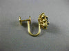 ESTATE 1.60CT DIAMOND & AAA SAPPHIRE 14K YELLOW GOLD FRENCH BACK EARRINGS #25277