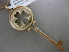 ESTATE LARGE .09CT DIAMOND 14KT ROSE GOLD KEY TO YOUR HEART FLOATING PENDANT