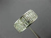 ESTATE WIDE 2.08CT DIAMOND 18KT WHITE GOLD 3D INVISIBLE ANNIVERSARY RING #26176