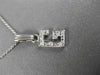 ESTATE .10CT DIAMOND 14KT WHITE GOLD CLASSIC "G" INITIAL PENDANT #MILANO003