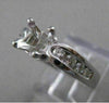 ESTATE .48CT ROUND DIAMOND PLATINUM 3D SEMI MOUNT ENGAGEMENT RING EF VVS 20173