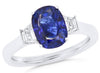 WIDE 2.18CT DIAMOND & AAA SAPPHIRE 18KT WHITE GOLD 3D MULTI ROW ANNIVERSARY RING