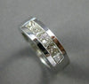 ESTATE 1.25CT DIAMOND 14KT WHITE GOLD 5 STONE PRINCESS ANNIVERSARY RING #16915