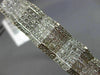 ESTATE WIDE 5.52CT DIAMOND 14KT ROSE GOLD 3D MULTI ROW PYRAMID BANGLE BRACELET