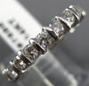 ESTATE 2.26CT ROUND DIAMOND 14KT WHITE GOLD 3D ETERNITY ANNIVERSARY RING #7686