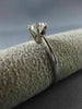 ANTIQUE .59CT OLD MINE DIAMOND 14KT WHITE GOLD SOLITAIRE ENGAGEMENT RING #17943