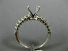 ESTATE .42CT DIAMOND 14KT WHITE GOLD 3D SEMI ETERNITY SEMI MOUNT ENGAGEMENT RING