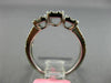 ESTATE .87CT DIAMOND 18KT WHITE GOLD 3D 3 STONE PAST PRESENT FUTURE LOVE RING