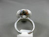 ESTATE LARGE 1.72CT DIAMOND 14KT WHITE GOLD ETOILE CIRCLE CONCAVE MULTI ROW RING