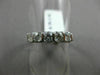 ESTATE .75CT DIAMOND 14K WHITE GOLD 3D FIVE STONE LOVE WEDDING ANNIVERSARY RING