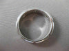 ESTATE WIDE 0.30CT DIAMOND 14KT WHITE GOLD 3 STONE PRINCESS CUT MENS RING #18339