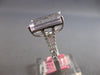 LARGE 8.3CT DIAMOND & AAA KUNZITE 18KT WHITE GOLD 3D EMERALD CUT ENGAGEMENT RING