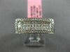 ESTATE 1.06CT DIAMOND 18KT WHITE GOLD 3D RECTANGULAR MULTI ROW ANNIVERSARY RING