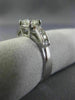 ESTATE 1.04CT DIAMOND 14KT WHITE GOLD CLASSIC FOUR PRONG ENGAGEMENT RING #25942