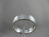 ESTATE WIDE 0.46CTW DIAMOND 14KT WHITE GOLD 2 ROW ETOLIE MENS RING UNIQUE #17315