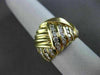 ESTATE LARGE 1.23CT ROUND DIAMOND 18KT YELLOW GOLD PYRAMID COCKTAIL RING #6349