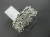 ESTATE WIDE .33CT DIAMOND 14K WHITE GOLD OPEN FILIGREE MILGRAIN ANNIVERSARY RING