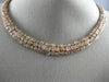 ESTATE LARGE 42.73CT PINK DIAMOND 18KT ROSE GOLD 3D MULTI SHAPE CLUSTER NECKLACE