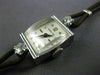 ANTIQUE LADY HAMILTON .35CT DIAMOND 14KT WHITE GOLD 3D ART DECO WATCH #499