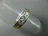 ESTATE .90CT DIAMOND 14KT W&Y GOLD CHANEL SET ANNIVERSARY /WEDDING RING #1317