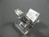 ESTATE WIDE 14KT WHITE GOLD 3D FILIGREE STAR WEDDING ANNIVERSARY RING #1055