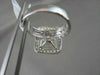 ESTATE WIDE SQUARE AAA GREEN AMETHYST & DIAMOND 7.15CTW 14KT WHITE GOLD RING