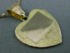 ESTATE 14KT YELLOW GOLD 3D HEART HEALTH GUARD ENGRAVABLE FLOATING PENDANT #25168