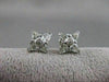 ANTIQUE 1.13CT DIAMOND PEAR CLUSTER 14K WHITE GOLD EARRINGS PEAR & ROUNDS #17126