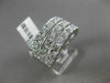 ESTATE WIDE 1.21CT DIAMOND 14KT WHITE GOLD 3 ROW FILIGREE MILGRAIN WEDDING RING