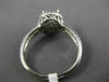 WIDE .80CT DIAMOND 14K WHITE GOLD 3D SQUARE PAVE SEMI MOUNT ENGAGEMENT RING 1561