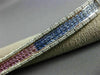 ESTATE 15.07CT DIAMOND & MULTI COLOR SAPPHIRE 14KT WHITE GOLD MULTI ROW BRACELET