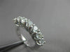 ESTATE 1.40CT DIAMOND 14KT WHITE GOLD LUCIDA 7 STONE ANNIVERSARY RING 4mm #18608