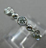 ESTATE .64CT DIAMOND 14KT WHITE GOLD 3D ETOILE ETERNITY WEDDING ANNIVERSARY RING