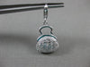 ANTIQUE LARGE DIAMOND 14KT WHITE GOLD 3D PURSE PENDANT / CHARM BRACELET #15724