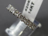 ESTATE 2.50CT PRINCESS DIAMOND 14KT WHITE GOLD SHARED PRONG ETERNITY RING #20627