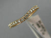 ESTATE .19CT DIAMOND 14KT ROSE GOLD CURVE SEMI ETERNITY WEDDING ANNIVERSARY RING